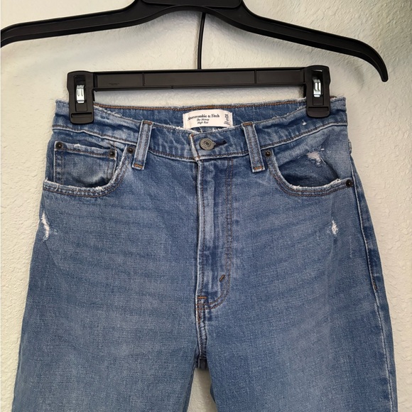 Abercrombie & Fitch Blue Straight Leg Jeans - Picture 2 of 6